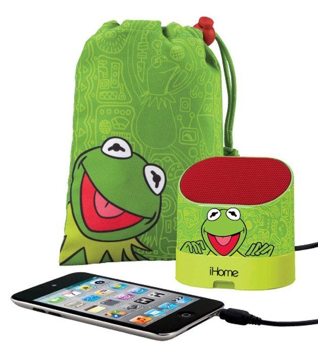 Kermit The Frog Portable Rechargeable Speaker with Carrying Case for MP3 Players/iPhone/iPad, DK-M63 N2
