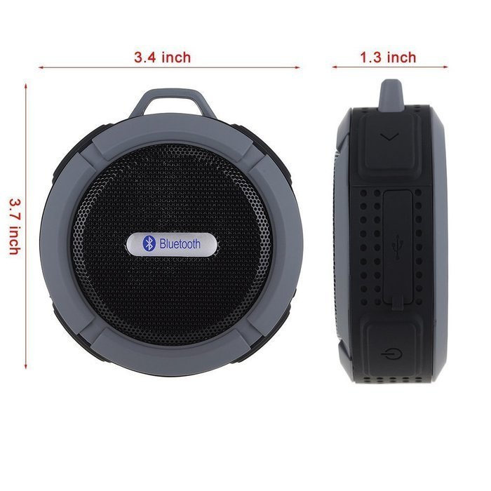 BONUSIS Wireless Bluetooth 3.0 Speakers Waterproof Dustproof Shockproof Mini Portable Stereo Loudspeaker Sound... N4