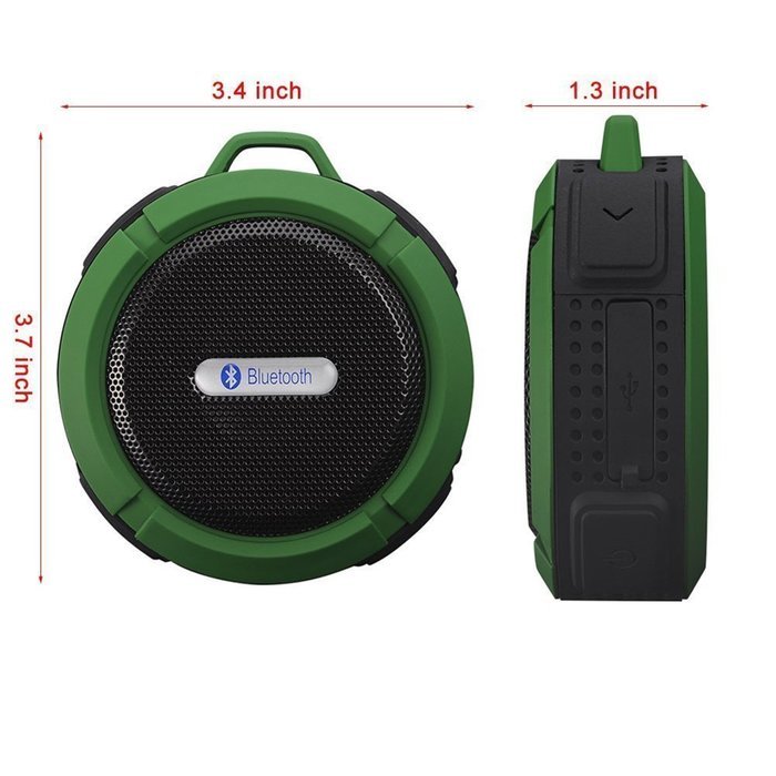 BONUSIS Wireless Bluetooth 3.0 Speakers Waterproof Dustproof Shockproof Mini Portable Stereo Loudspeaker Sound... N12