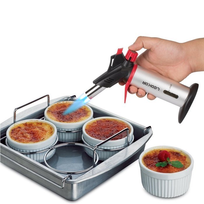 Culinary Torch, LEOKOR Kitchen Torch - Best Creme Brulee Troch - Home Chef Professional Grade Cooking Torch -... N6