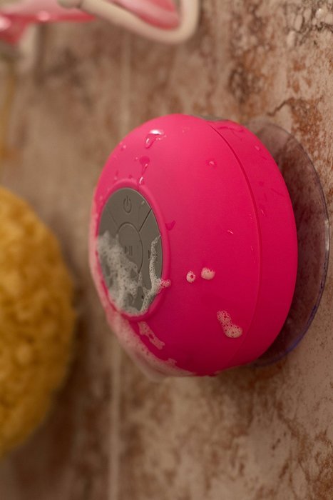 Splash Tunes - Waterproof Bluetooth Wireless Portable Shower Speaker by FRESHeTECH, Blue N5