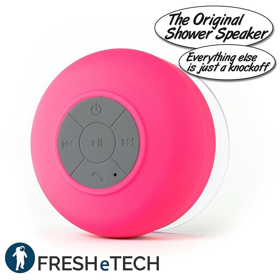 Splash Tunes - Waterproof Bluetooth Wireless Portable Shower Speaker by FRESHeTECH, Blue N11