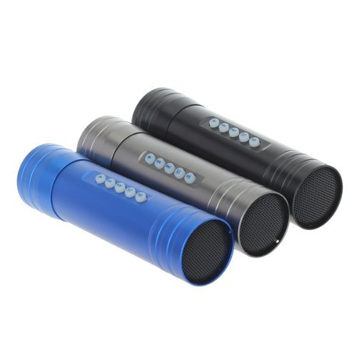 Flashlight Mini Speaker With Bicycle Stand For iPhone Samrtphone Color Blue N3