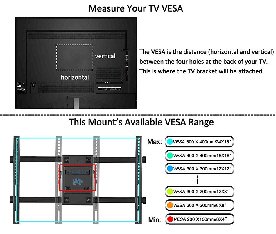 Mounting Dream MD2298 Premium TV Wall Mount Bracket with Full Motion Articulating Arm (18.5" Extension) for most... N4