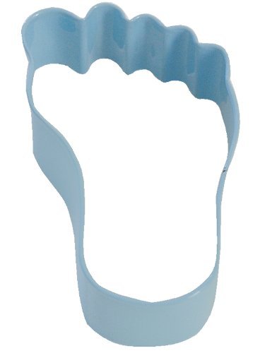 R&M Foot 3.5" Cookie Cutter Blue with Brightly Colored, Durable, Baked-on Polyresin Finish