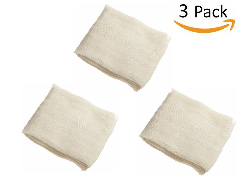 Unbleached Cheesecloth 9 Sq ft 100% Cotton Washable and Reusable N4