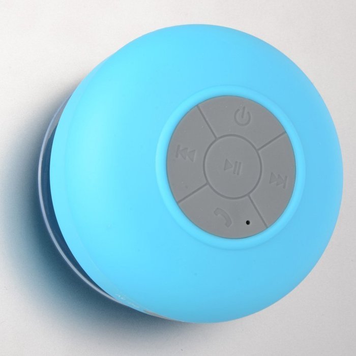 Sinduc Mini Bluetooth Speaker Waterproof Wireless Handsfree for Car Shower Home Mic Blue