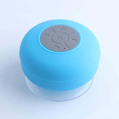 J-DEAL&reg; Hd Water Resistant Bluetooth 3.0 Shower Speaker Handsfree Portable Speakerphone with Built-in Mic, 6hrs... N9