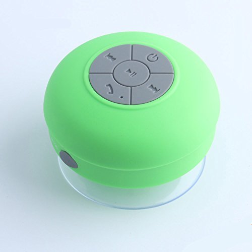 J-DEAL&reg; Hd Water Resistant Bluetooth 3.0 Shower Speaker Handsfree Portable Speakerphone with Built-in Mic, 6hrs... N10