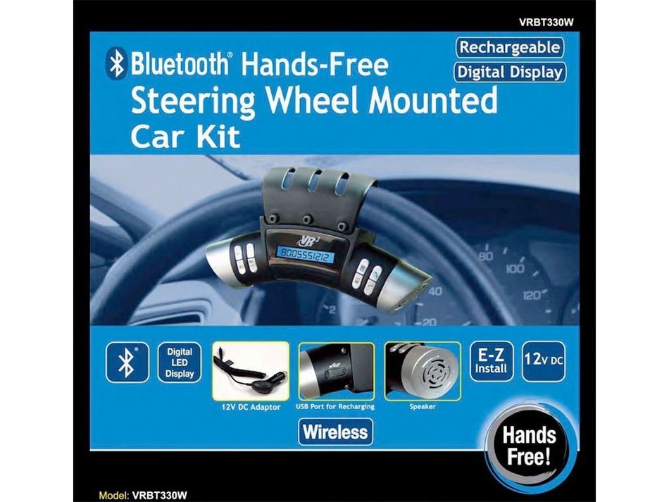 VR3 VRBT330W Bluetooth Speaker Steering Wheel Kit [Electronics]