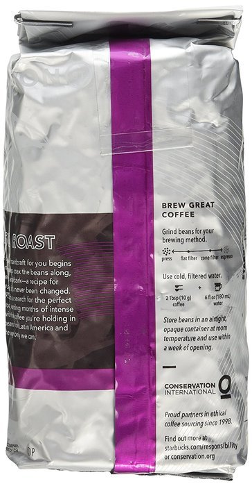 Starbucks Espresso Roast Coffee, Whole Bean, 12-Ounce Bags (Pack of 3) N2