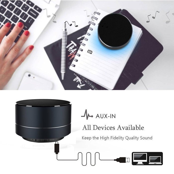 Bluetooth Speaker, Trighteach Stereosonic Sound Wireless Portable Bluetooth Speaker with Subwoofer Built-in Mic... N3