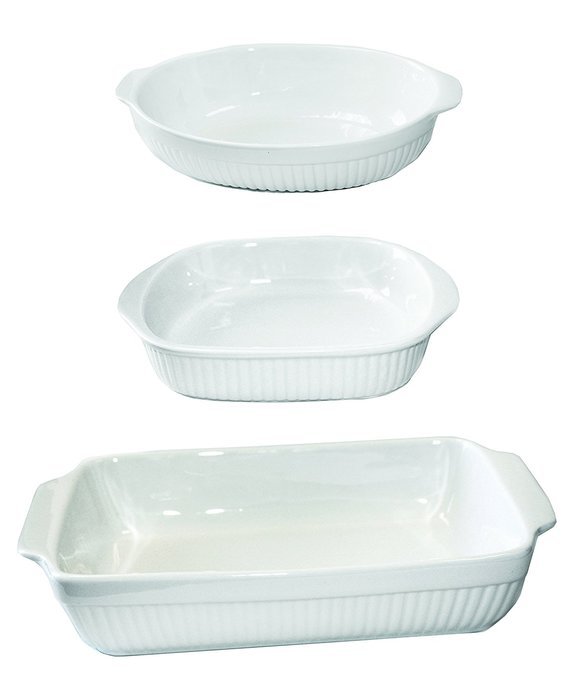 BergHOFF Bianco 3-Piece Baking Set, White