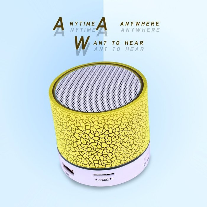 RShop Bluetooth Speaker, Wireless/Portable Bluetooth Speaker, USB Charging / Data Transmission, Support TF Hcard... N26