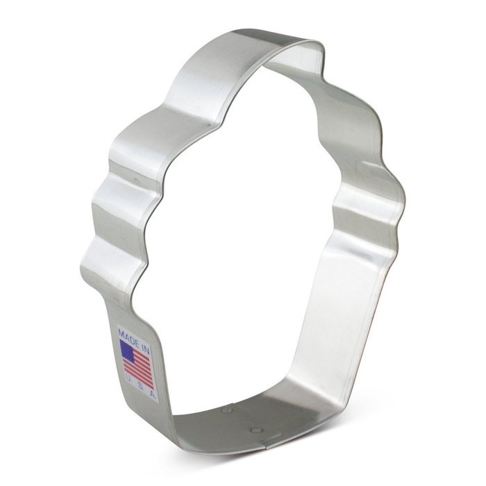Ann Clark Cupcake Cookie Cutter - 4 Inches - Tin Plated Steel