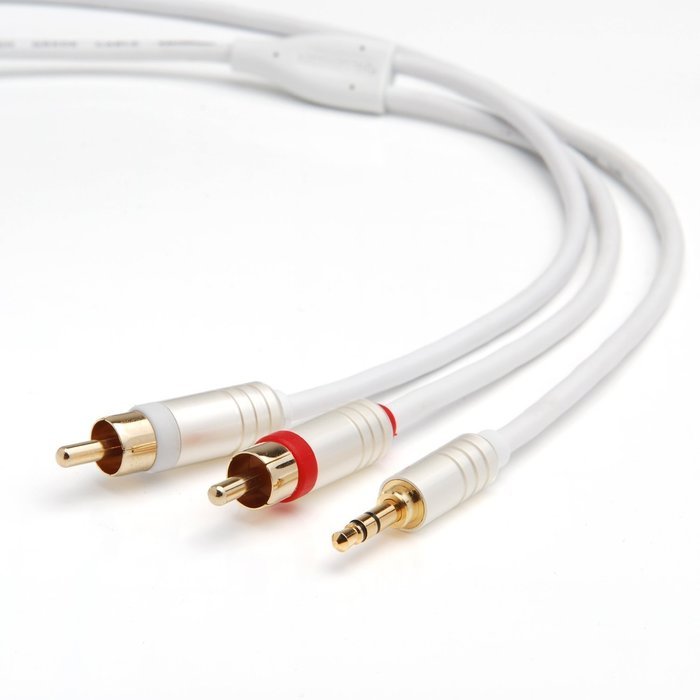 BlueRigger 3.5mm to RCA (2) Stereo Audio Cable (8 Feet) N3