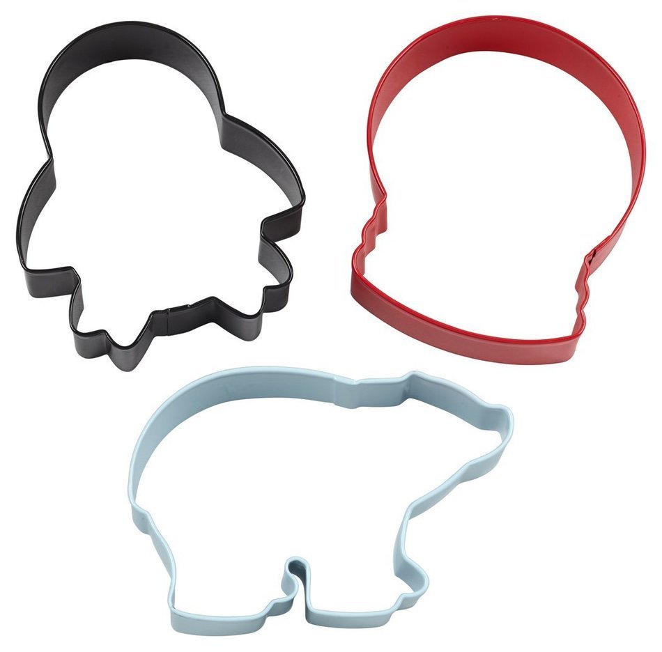 Wilton 2308-5070 3-Piece Christmas Polar Metal Cookie Cutter Set