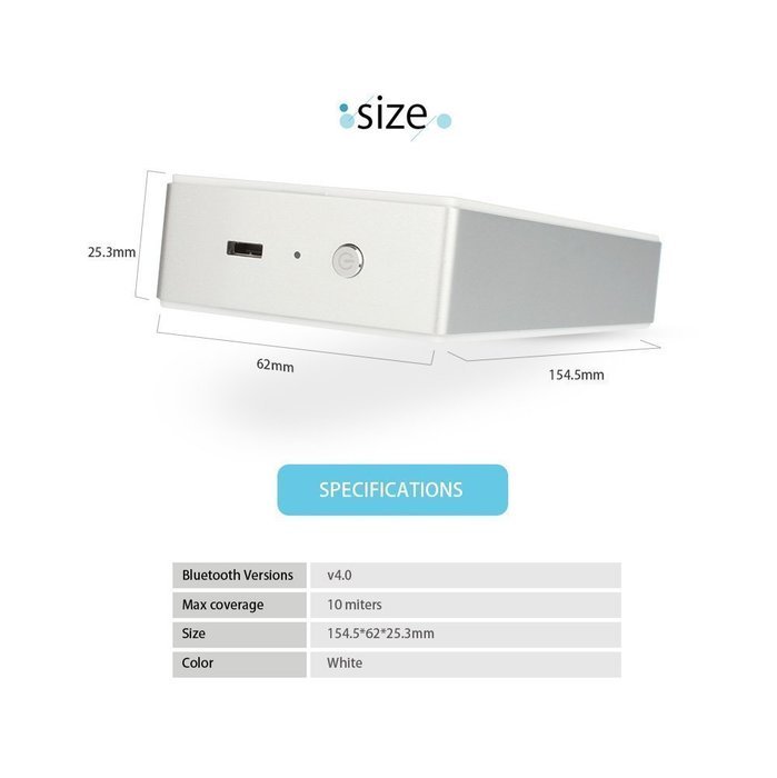 Square Box, Xiaomi Wireless Portable Bluetooth 4.0 Speaker Car Hands Free Speakers 10 Hours Playing Amplifier... N2