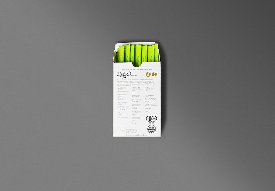 Magus Brands MatchaSticks Organic Ceremonial Grade Matcha to Go | 10-Count | 2g per Stick | 100% Pure Organic... N9