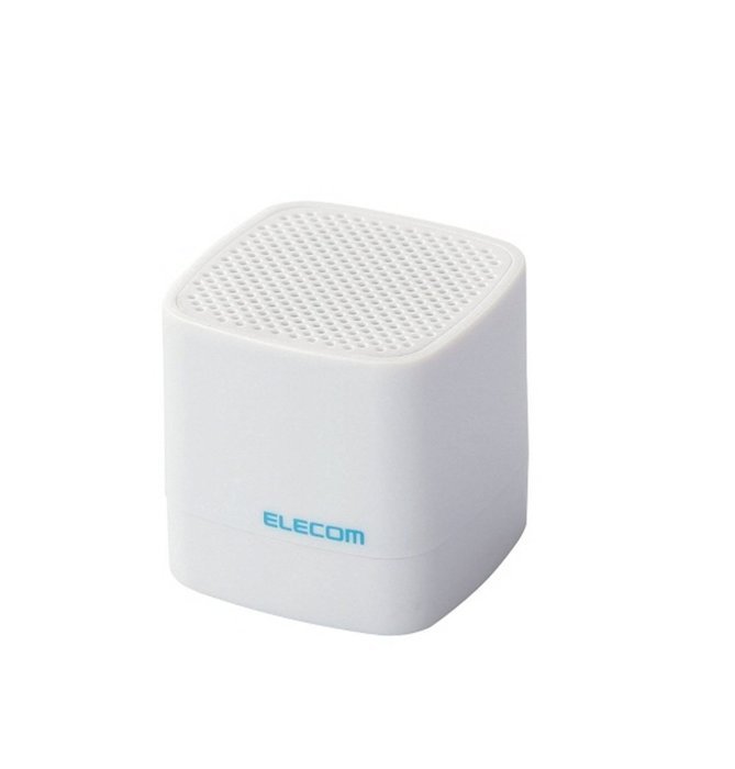 Elecom "Minicube Bluetooth Speaker For Smartphone (WhiteColor)"