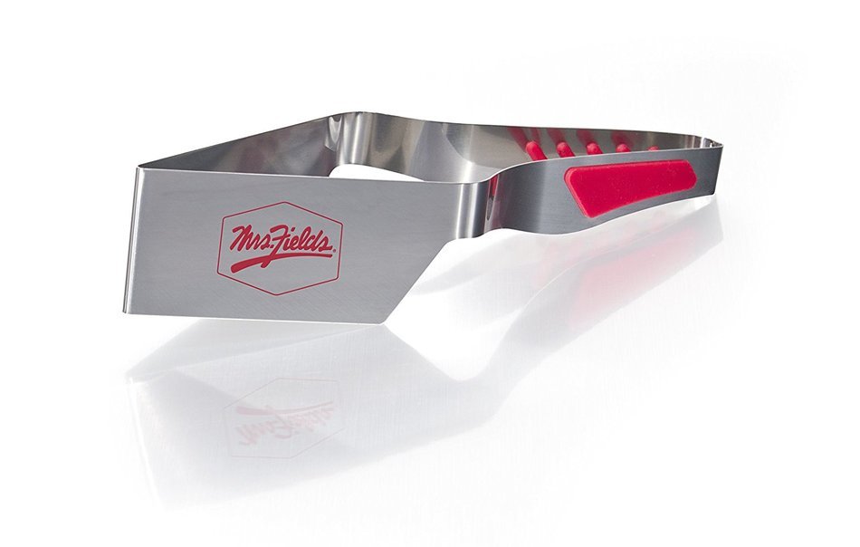 Mrs. Fields Bakeware Slice N Easy Stainless Steel Square Cake Cutter, Silver N4