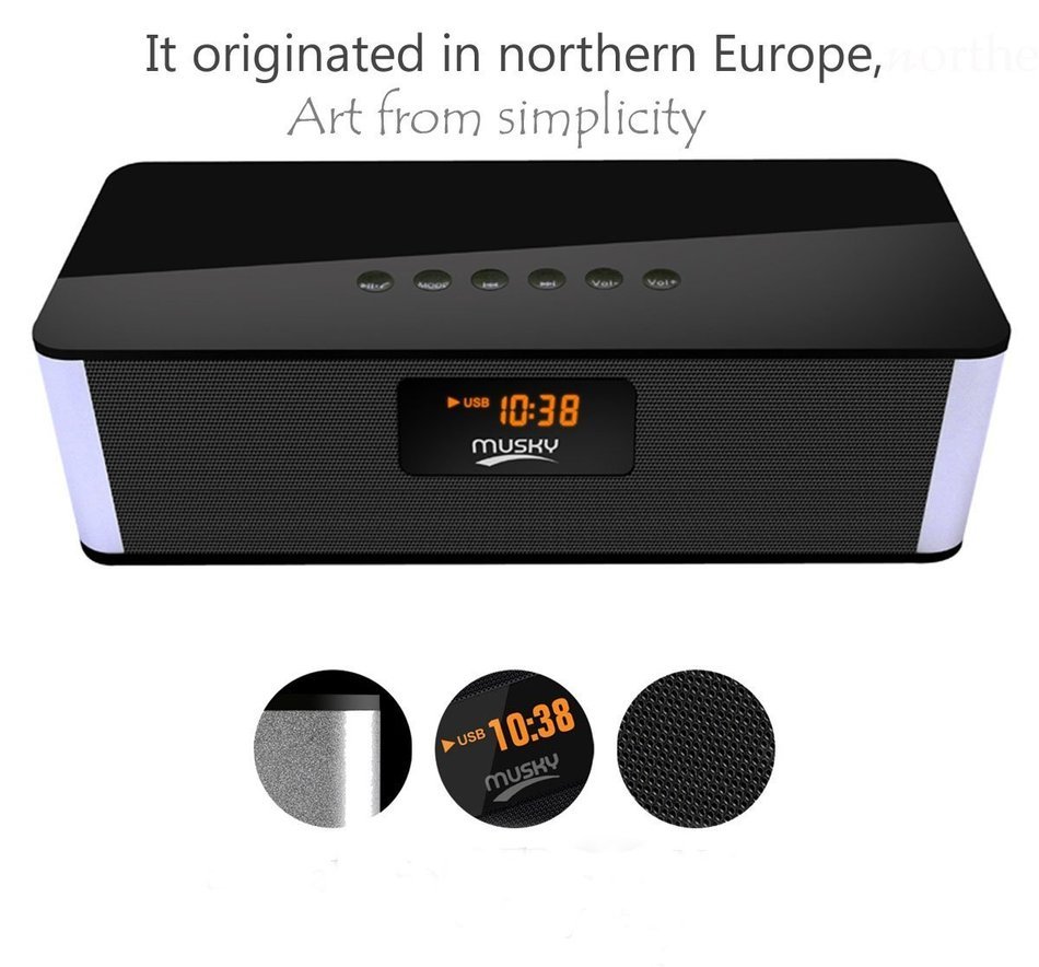Bluetooth Speakers,WamGra DY21L HIFI V4.0 Portable Wireless Speaker, Louder Volume 10W output, with Enhanced Bass... N5