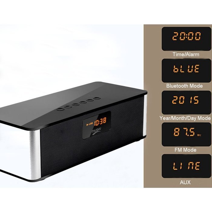 Bluetooth Speakers,WamGra DY21L HIFI V4.0 Portable Wireless Speaker, Louder Volume 10W output, with Enhanced Bass... N6