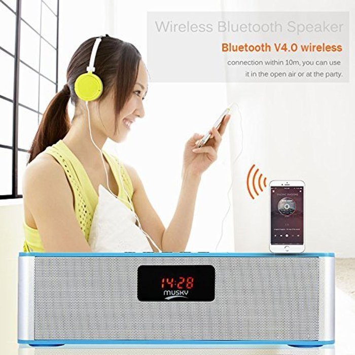 Bluetooth Speakers,WamGra DY21L HIFI V4.0 Portable Wireless Speaker, Louder Volume 10W output, with Enhanced Bass... N15