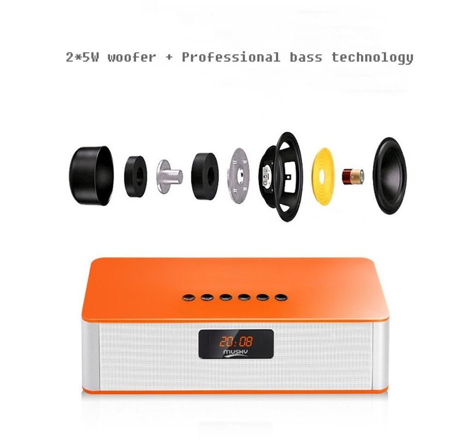 Bluetooth Speakers,WamGra DY21L HIFI V4.0 Portable Wireless Speaker, Louder Volume 10W output, with Enhanced Bass... N26
