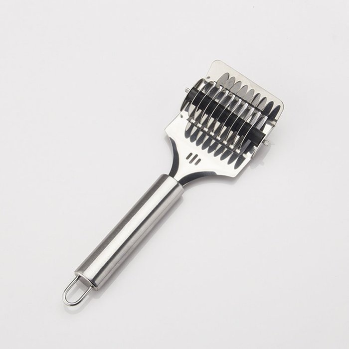 Aikoi Stainless Steel Noodle Lattice Roller Docker Dough Cutter Pasta Spaghetti Make Tool N7