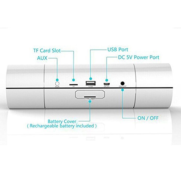 TopePop Portable Bluetooth Speaker Subwoofer Stereo Sound Touch Screen NFC FM Radio Speaker for Android Smartphones... N6