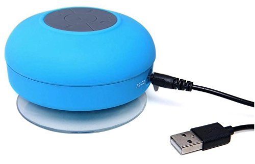 EBS-024 HD Water Resistant Bluetooth 3.0 Shower Speaker, Handsfree Portable Speakerphone with Built-in Mic, 6hrs... N2