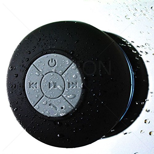 EBS-024 HD Water Resistant Bluetooth 3.0 Shower Speaker, Handsfree Portable Speakerphone with Built-in Mic, 6hrs... N4