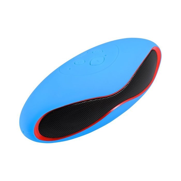 Mini Rugby Shape Wireless Bluetooth Speaker Support USB Drive/TF Card/Hands-free Call (Blue)