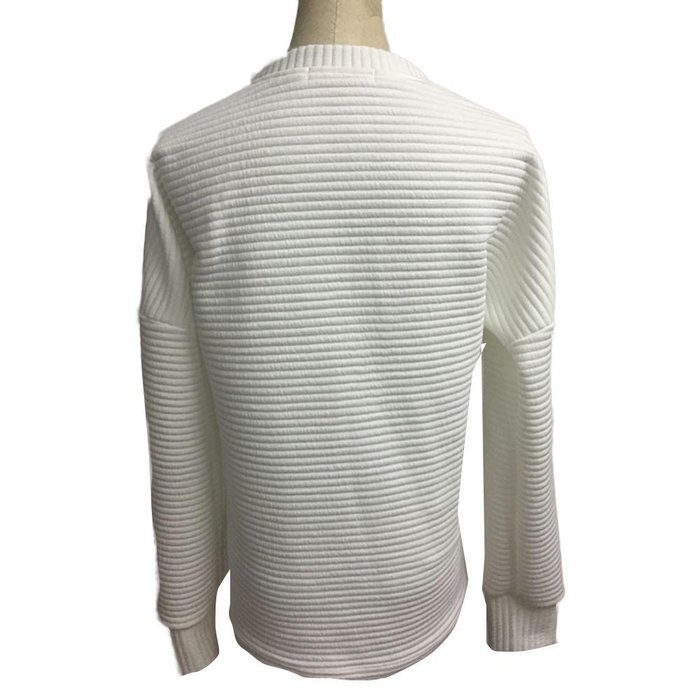 AIMTOPPY New Womens Casual Long Sleeve Hoodie Sweatshirt Jumper Pullover Tops Shirt Coat (XL, White) N8