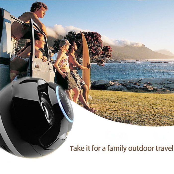 VICTORSTAR@ Wireless Bluetooth Speakers With Subwoofer Mini Round Hi-Fi Speaker Portable Speakers For Hands-Free... N8