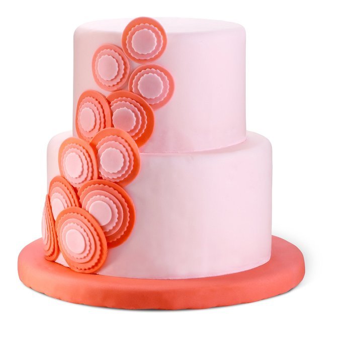 Wilton 417-2581 6-Piece Nesting Fondant Double Sided Cut Out Cutters, Round N3