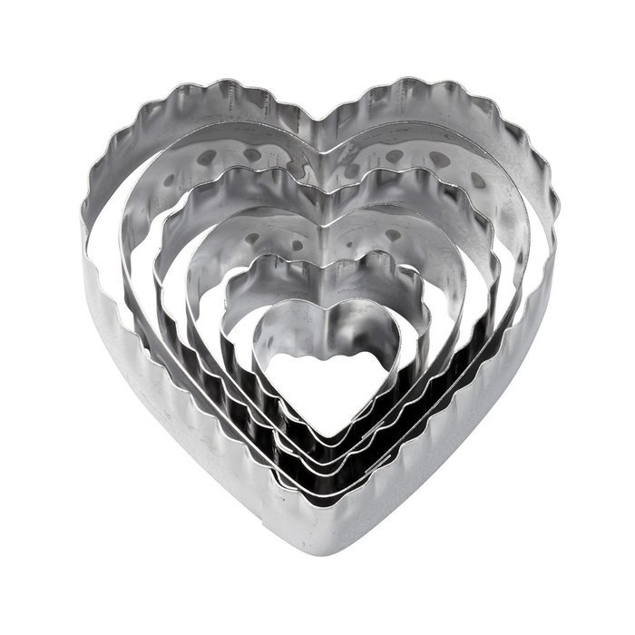 Wilton 417-2581 6-Piece Nesting Fondant Double Sided Cut Out Cutters, Round N6