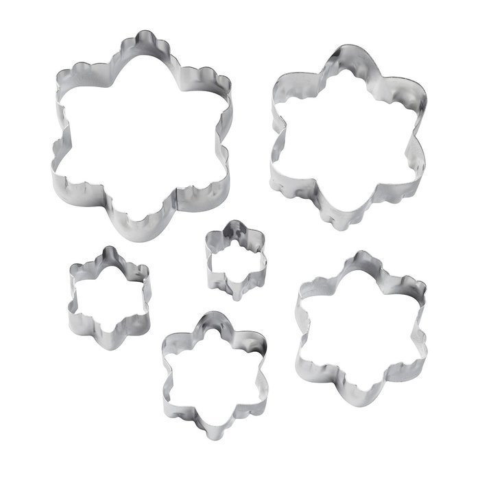 Wilton 417-2581 6-Piece Nesting Fondant Double Sided Cut Out Cutters, Round N12