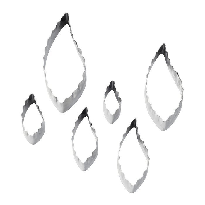 Wilton 417-2581 6-Piece Nesting Fondant Double Sided Cut Out Cutters, Round N15
