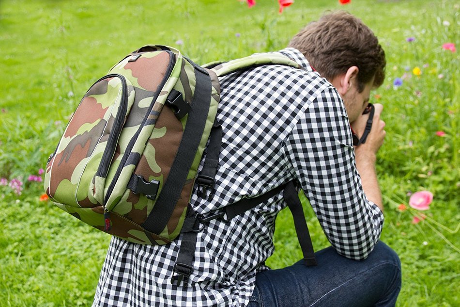 DURAGADGET Premium Quality, Camouflage Water-Resistant Rucksack / Backpack for the NEW JBL Pulse 2 Wireless Bluetooth... N2