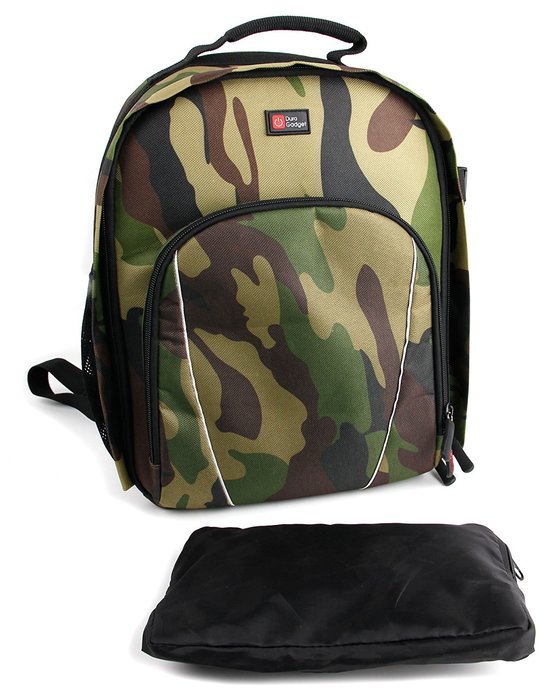 DURAGADGET Premium Quality, Camouflage Water-Resistant Rucksack / Backpack for the NEW JBL Pulse 2 Wireless Bluetooth... N4