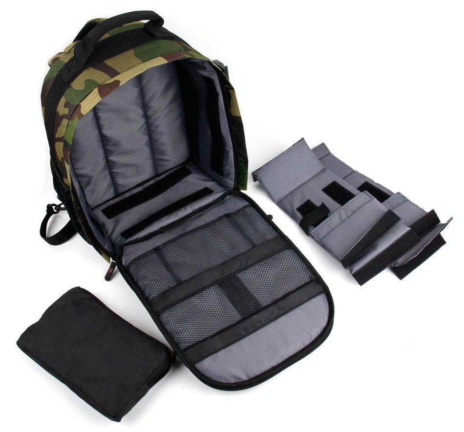 DURAGADGET Premium Quality, Camouflage Water-Resistant Rucksack / Backpack for the NEW JBL Pulse 2 Wireless Bluetooth... N7