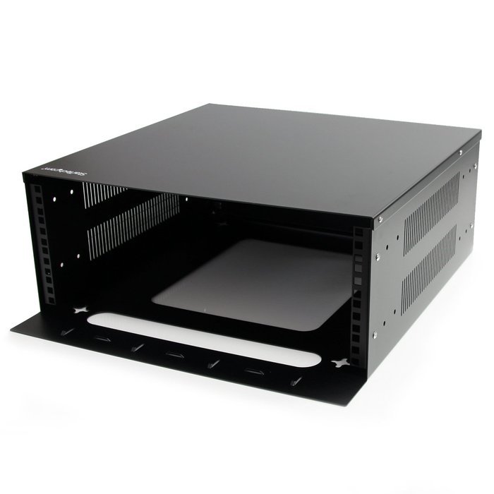 StarTech RK812WALLO 8U Open Frame Wall Mount Equipment Rack - 12-Inch Deep (Black) N7