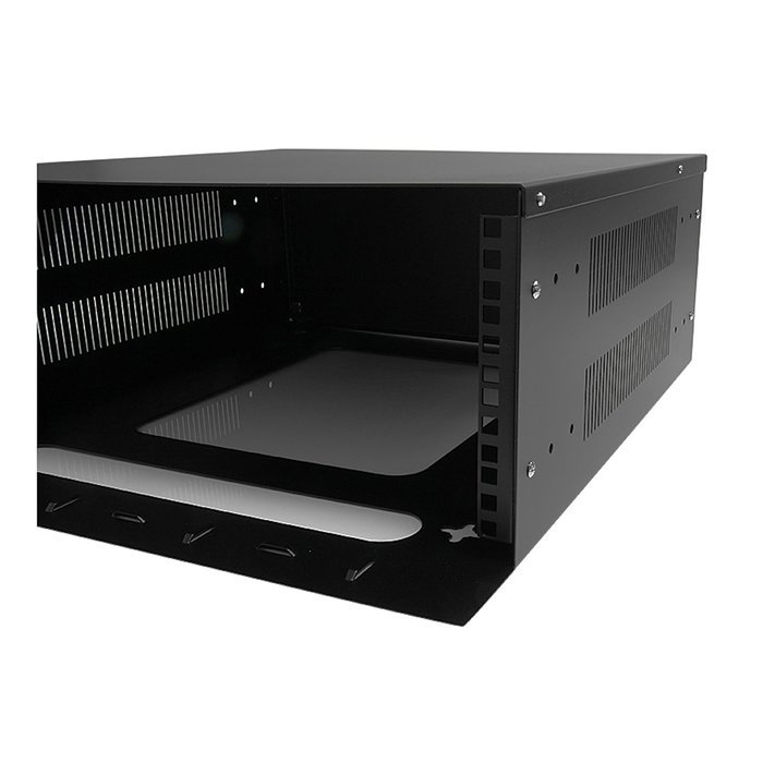StarTech RK812WALLO 8U Open Frame Wall Mount Equipment Rack - 12-Inch Deep (Black) N9