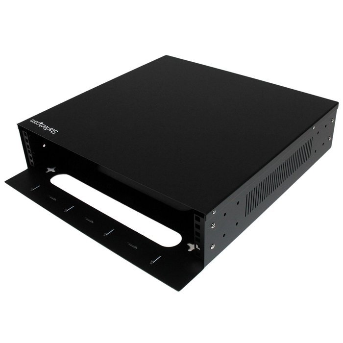 StarTech RK812WALLO 8U Open Frame Wall Mount Equipment Rack - 12-Inch Deep (Black) N21