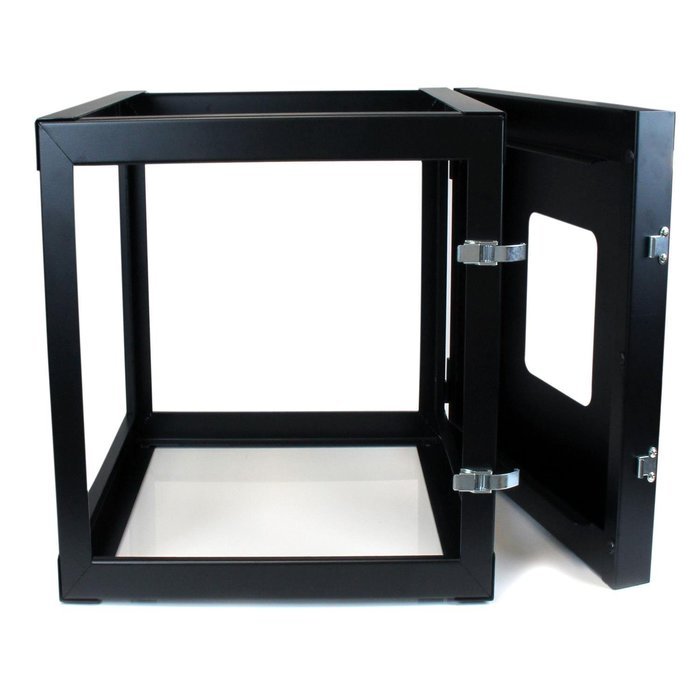 StarTech RK812WALLO 8U Open Frame Wall Mount Equipment Rack - 12-Inch Deep (Black) N33