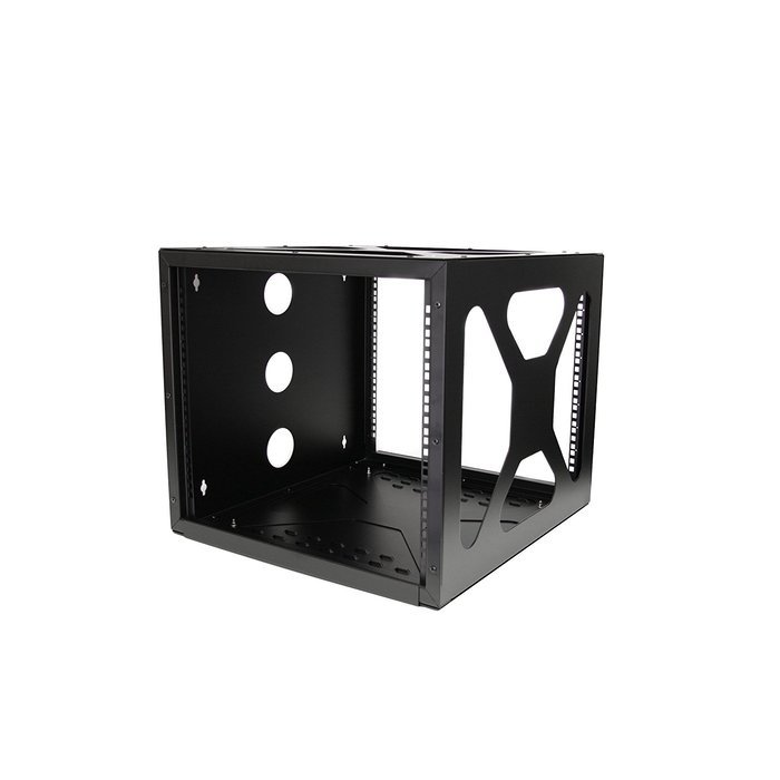 StarTech RK812WALLO 8U Open Frame Wall Mount Equipment Rack - 12-Inch Deep (Black) N40