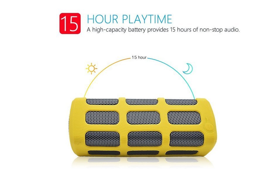 Elala Bluetooth Speaker, Portable Wireless Speaker with Built-in 7000mAh Power Bank, Mic, Enhanced Bass, Waterproof... N9