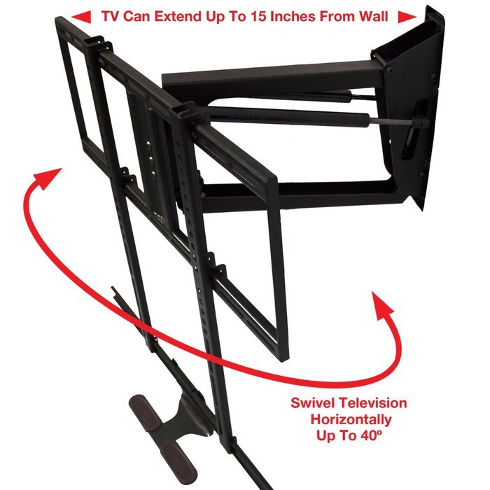 MantelMount&reg; Pull-Down TV Mount&trade; Bracket w/ Full Motion for 48-80"inch, 30-115lb LCD, LED & Plasma Flat Screen... N3